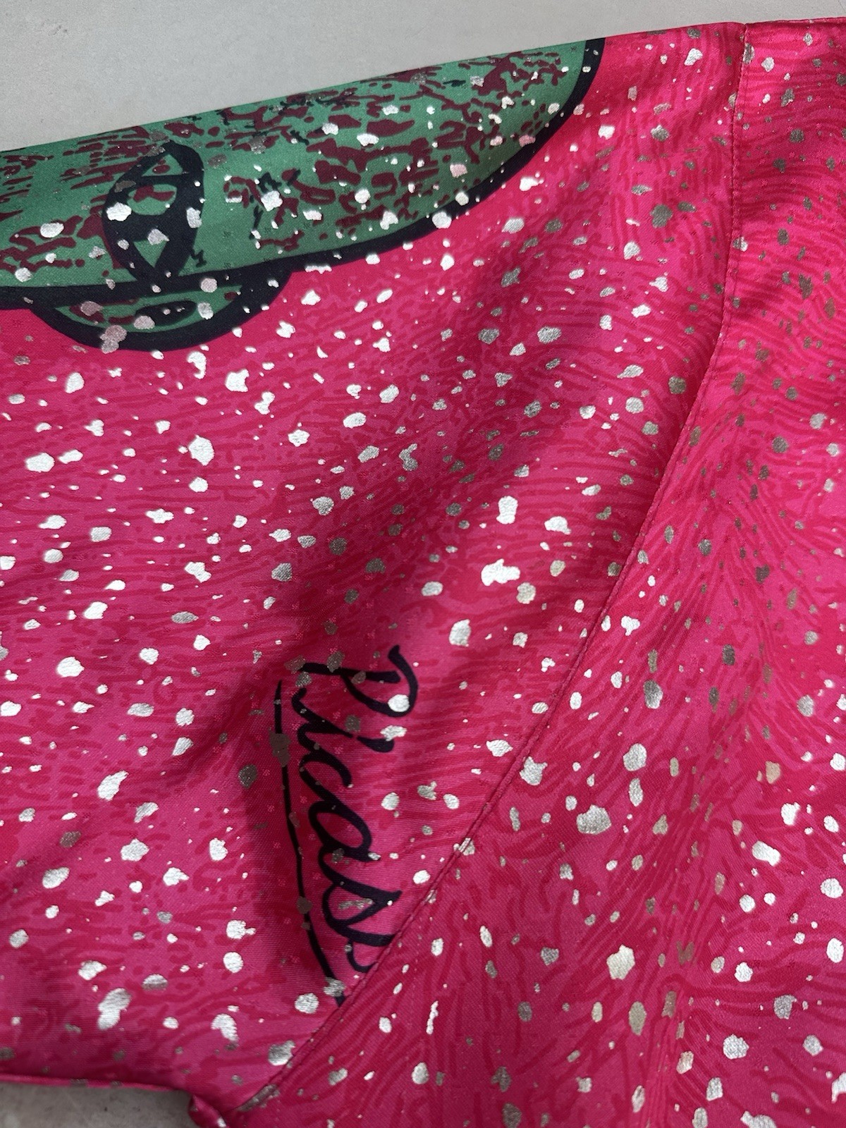 Vintage 80’s Picasso Satin Bomber Style Art to Wear AOP Jacket One Size