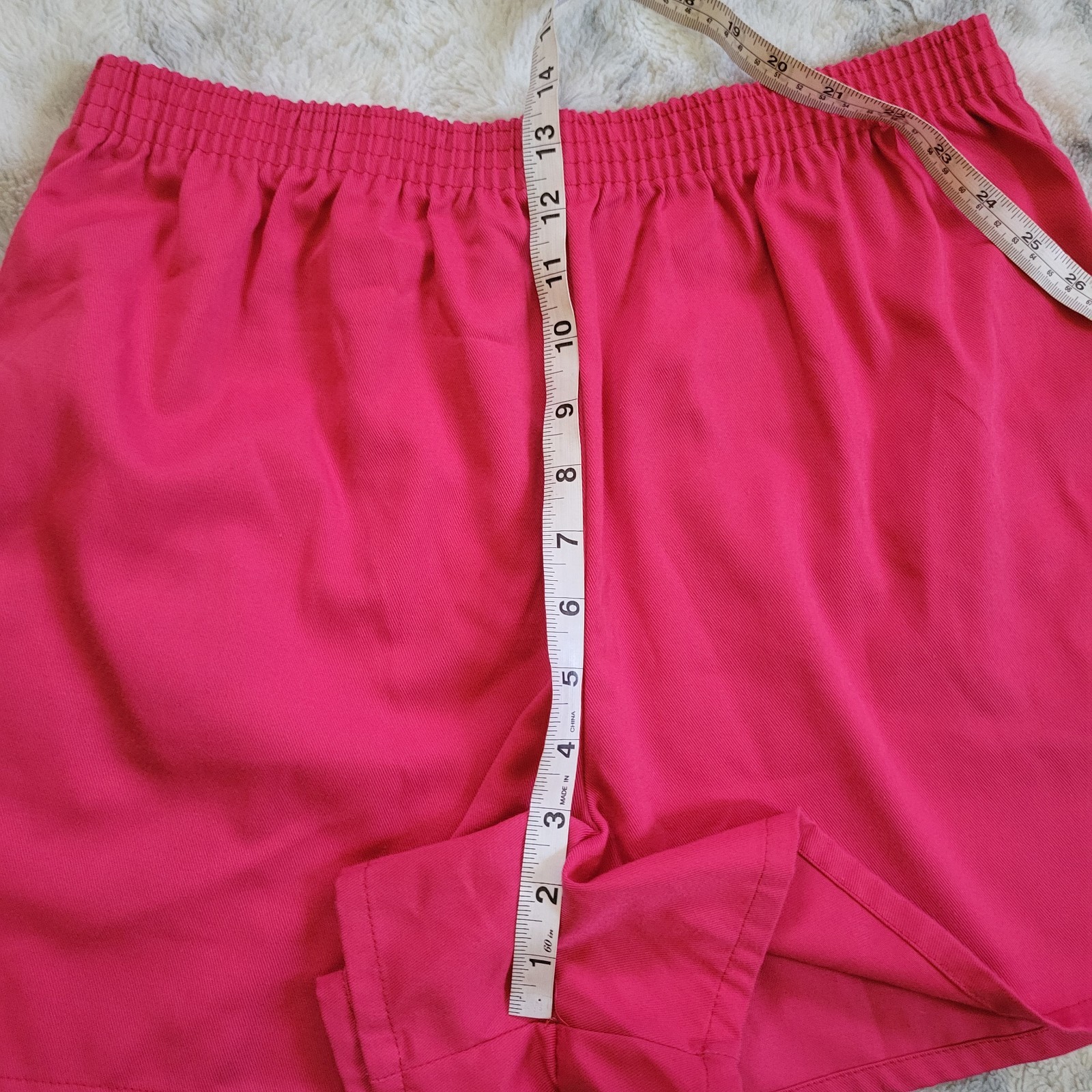 VTG 80s Hampton East Pink Athletic Shorts Size 18 WAIST 29.75 IN. Made In USA