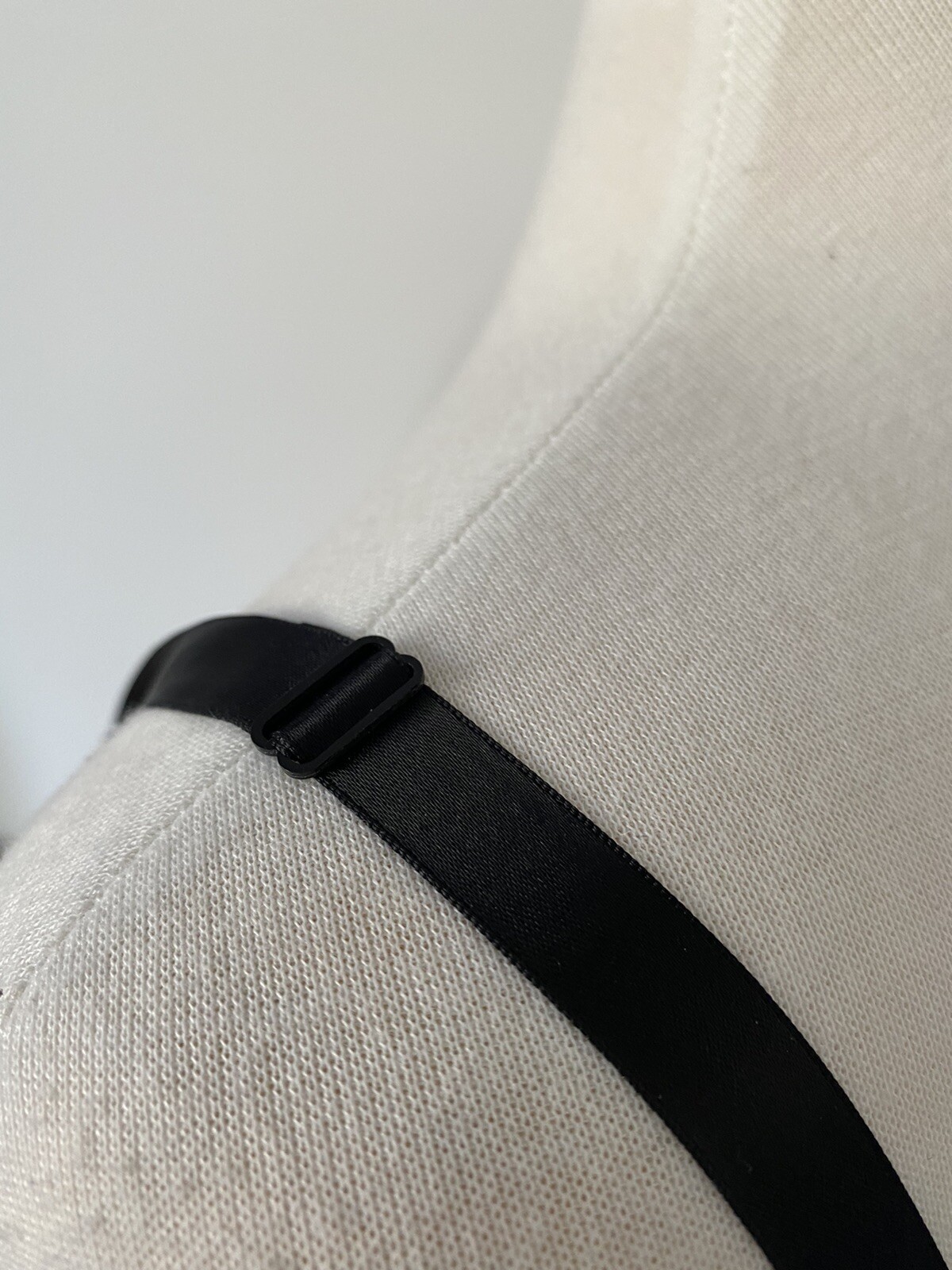 Vtg 1940s Sears Black Slip Short 32 Nylon Adjustable Straps Stretch See Hem XS