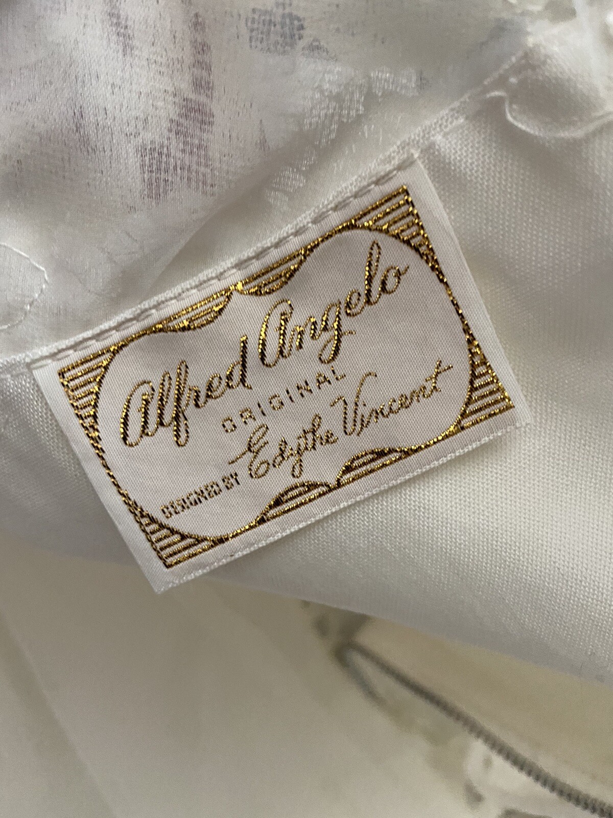 vintage 60’s MOD wedding dress Alfred Angelo Edythe Vincent Lace Beads size 2/4