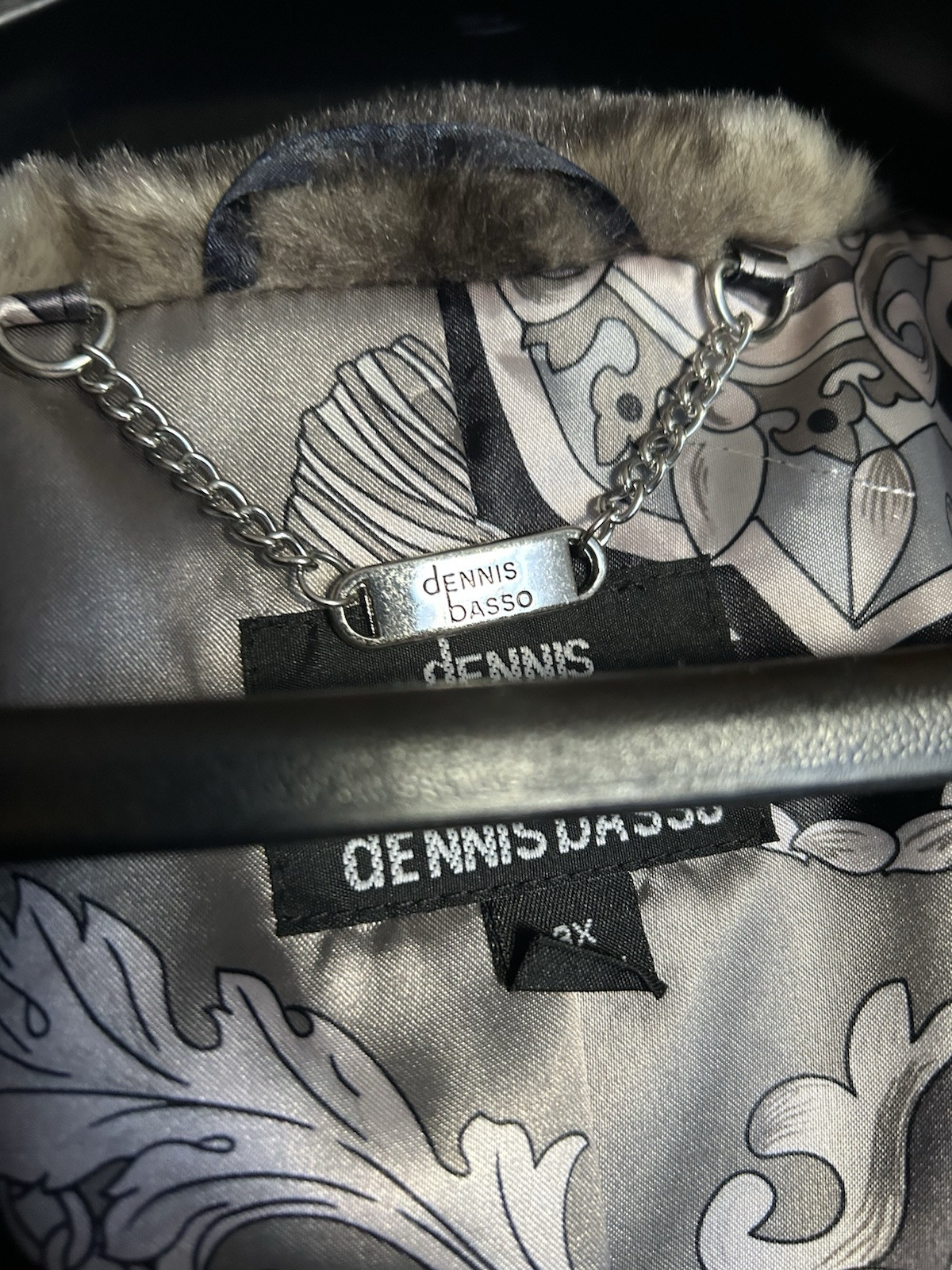Dennis Basso Faux Fur Coat