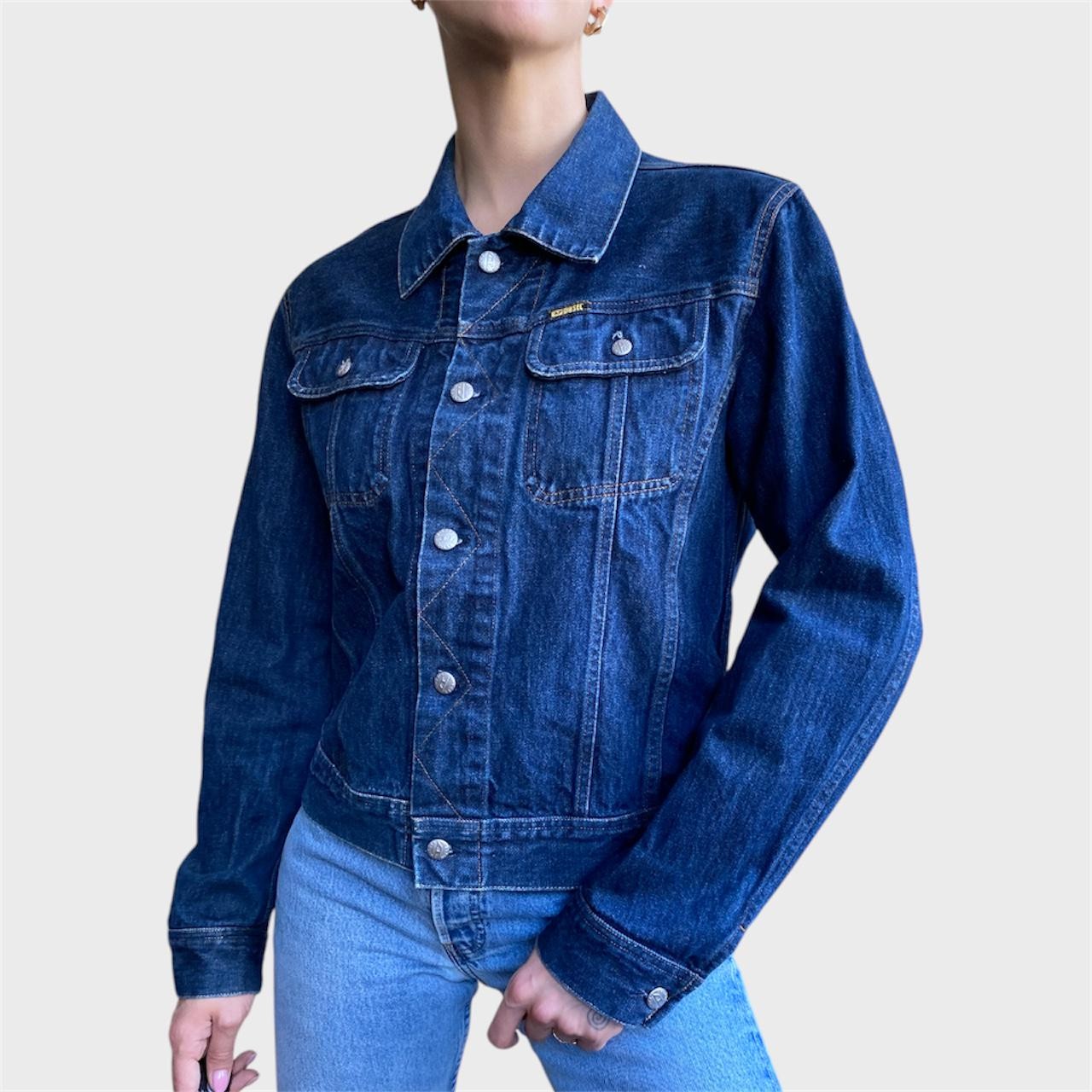Vintage Diesel Denim Jacket Size US 6 Blue Denim Blazer
