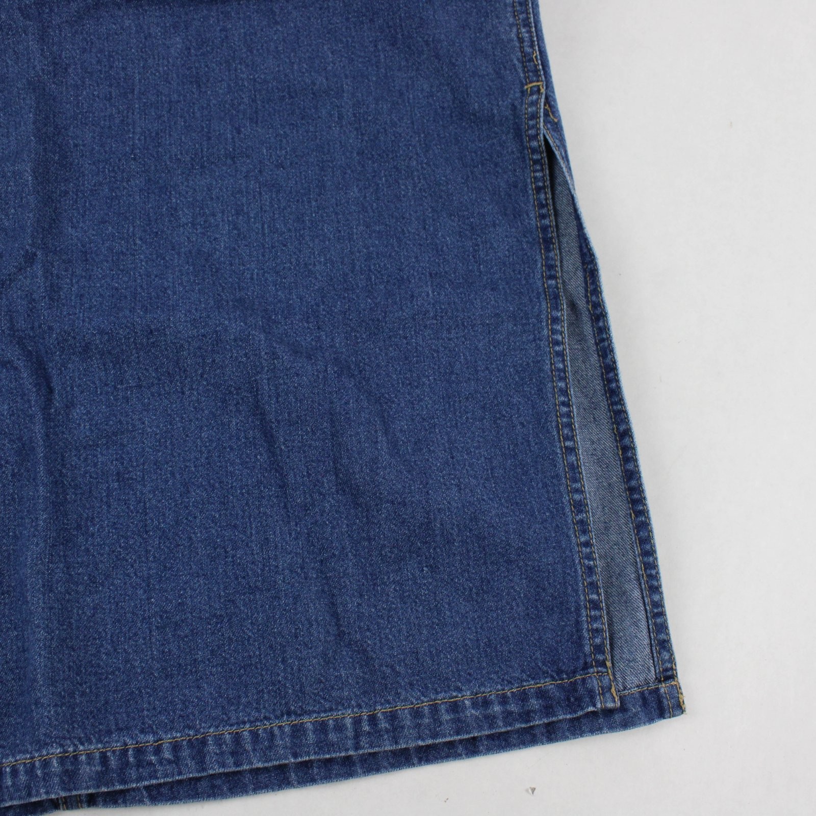 Vintage Lizwear Women’s Size 14 Medium Wash Blue Denim Maxi Skirt 100% Cotton
