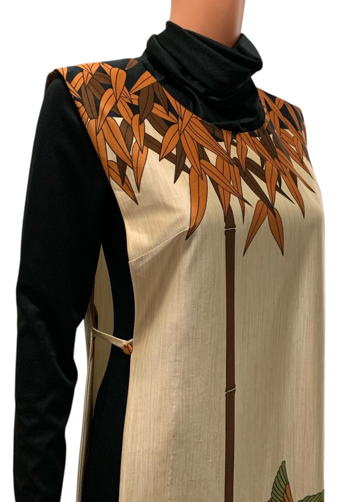 TORI RICHARD Hawaii Vintage 70s Women’s 2-Piece Jumpsuit & Asian Tabard – Sz 6