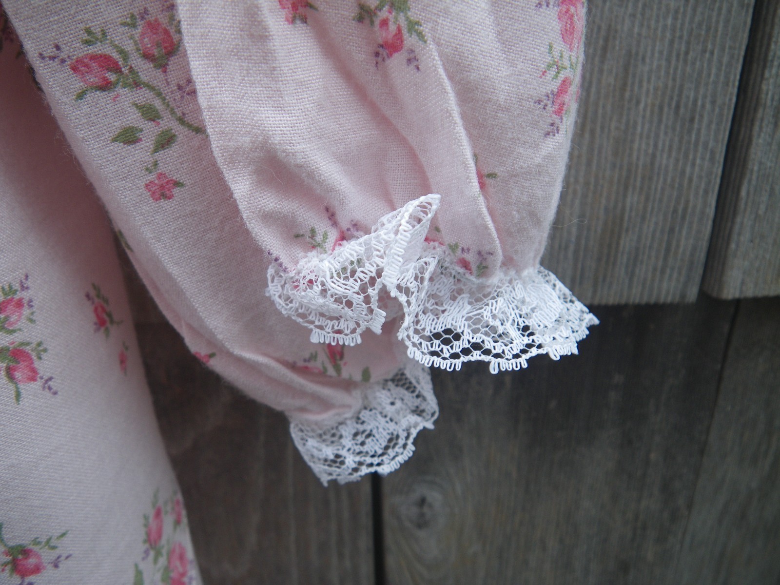 VTG 50s Rembrandt Nightgown Pink Floral Grannycore Dainty Nap House Dress Medium