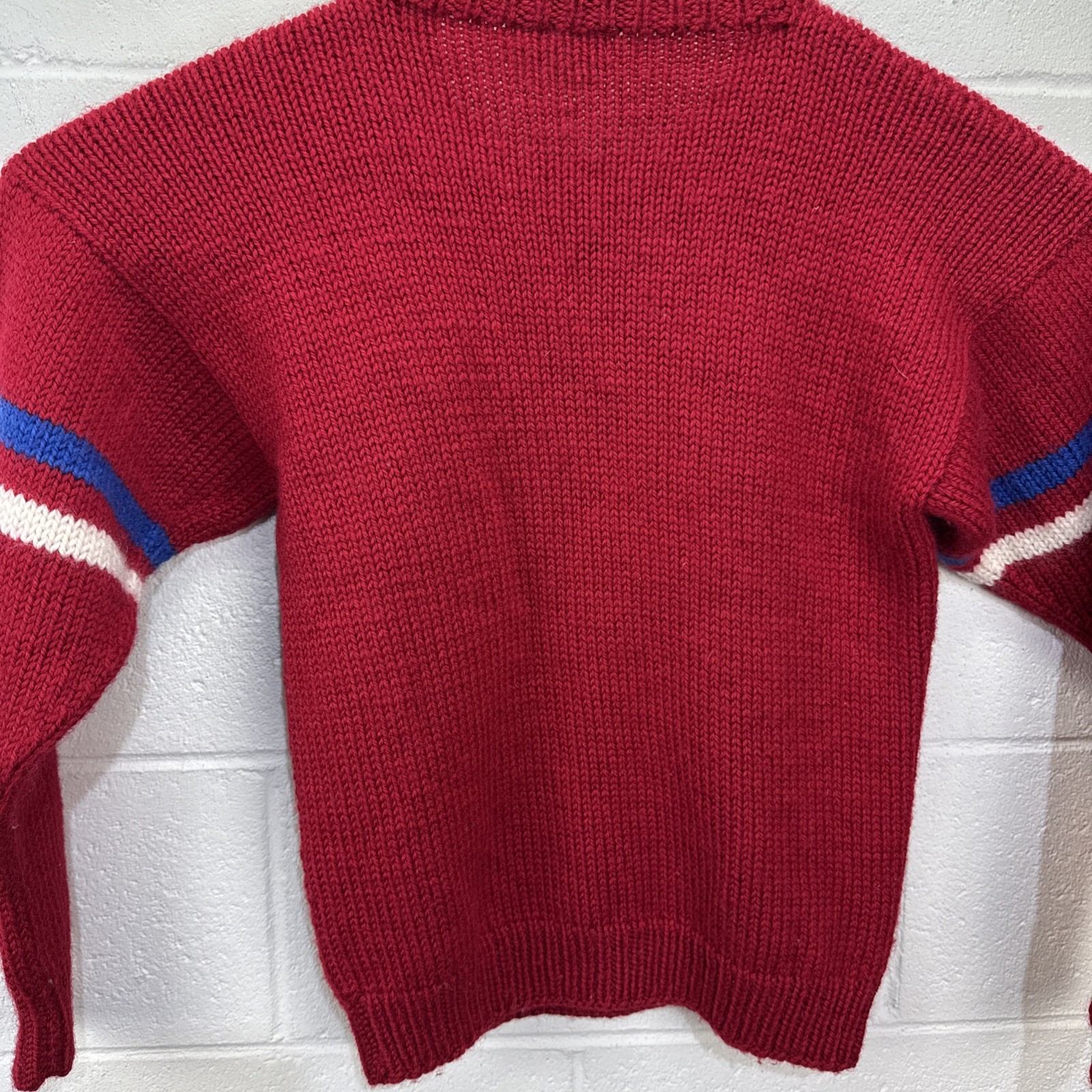 Vintage BABO 100% Wool Sweater Sheep Graphic Hand Crafted New Zealand Sz S