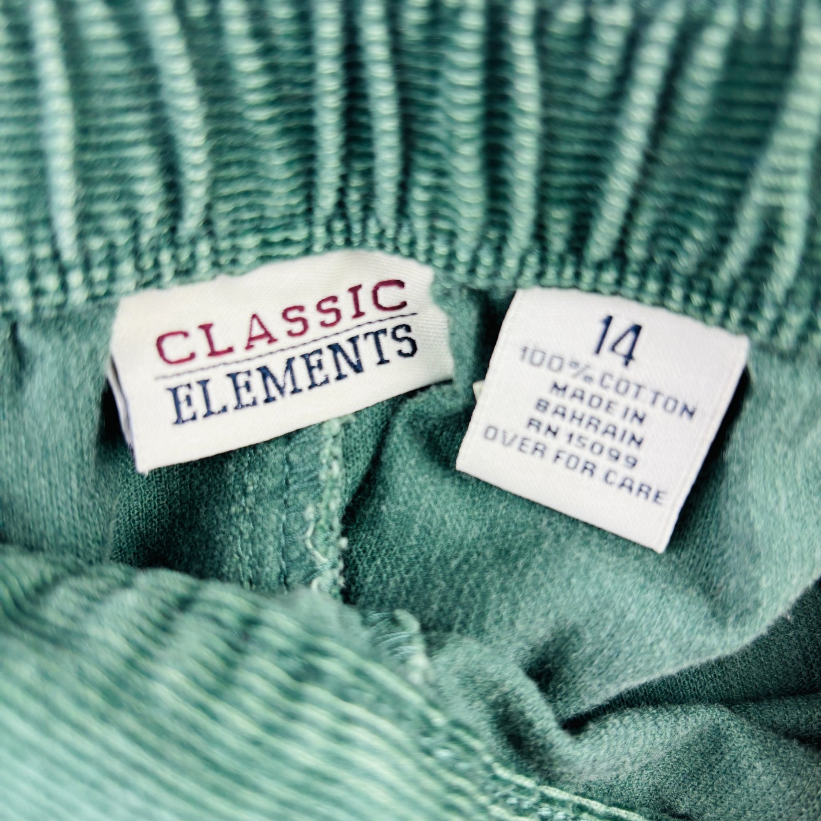 Classic Elements Women Sz 14 Green Corduroy High Waist Pleated Pants 90s VTG NWT