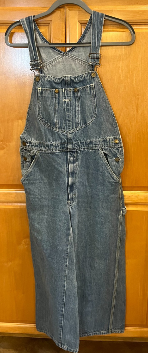 Vintage RARE Brittania Banana Cherub Denim Overalls Medium (S?) Hong Kong