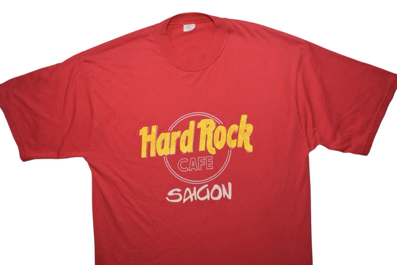 Vintage Hard Rock Cafe Saigon Vietnam T Shirt Red Graphic Cotton XXL #1627
