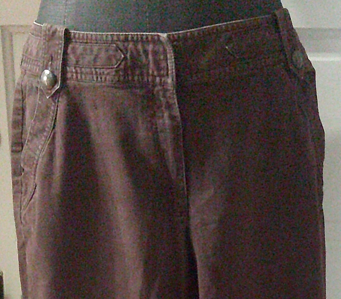 80’s TALBOTS Brown Button Flap Belt Loops Flat Front Jeans 12P