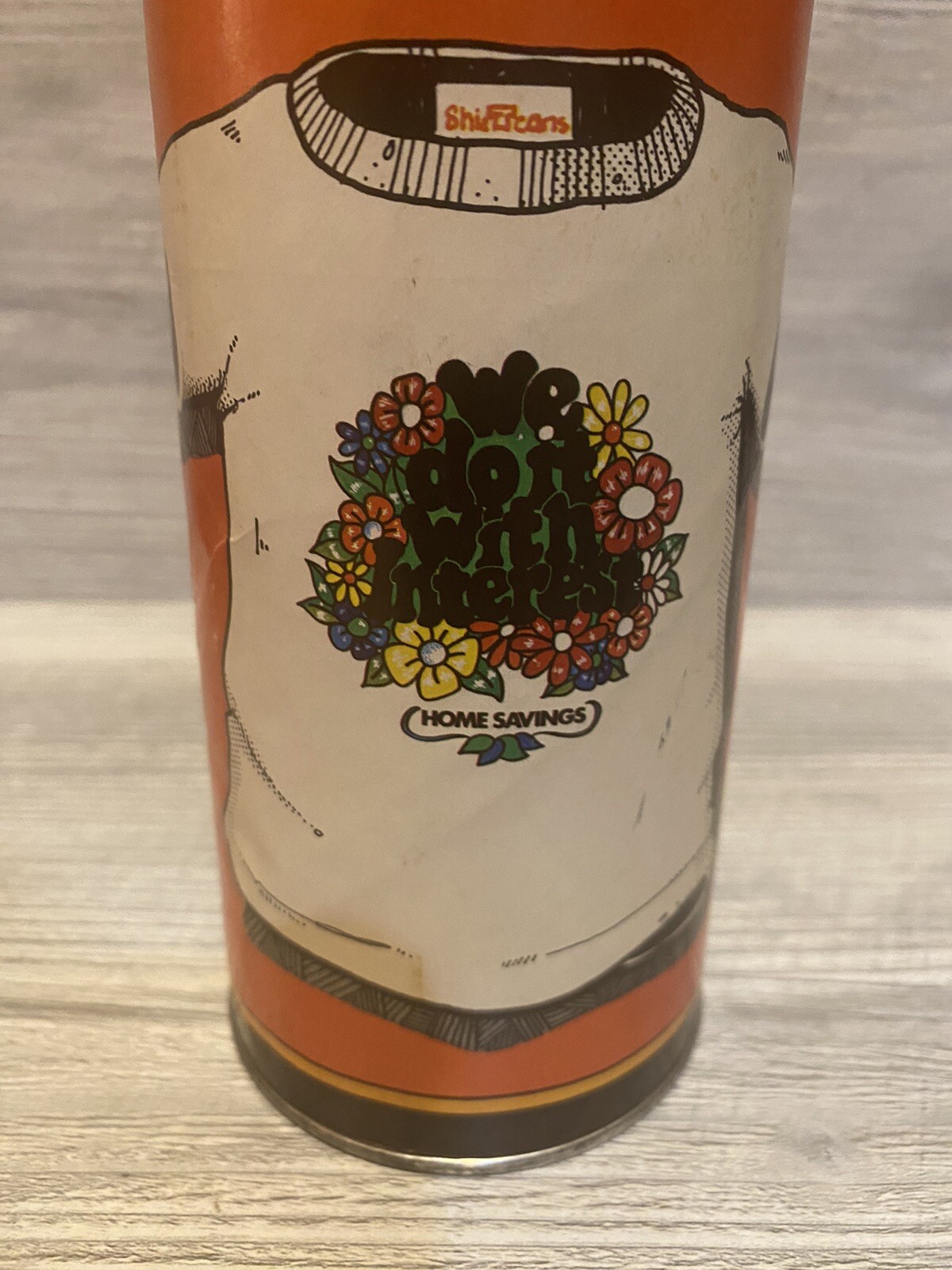 Vintage 1976 Shirt Cans Paint And Wear Shirt “Home Savings” *See Description”