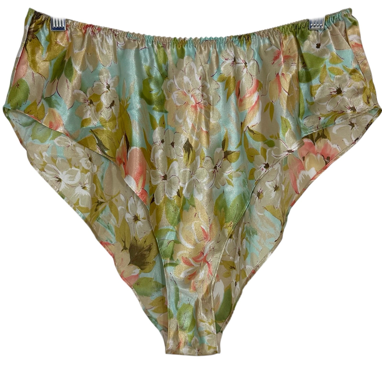 Vintage Delicates Silky Floral High Cut Flutter Sleep Shorts Size M