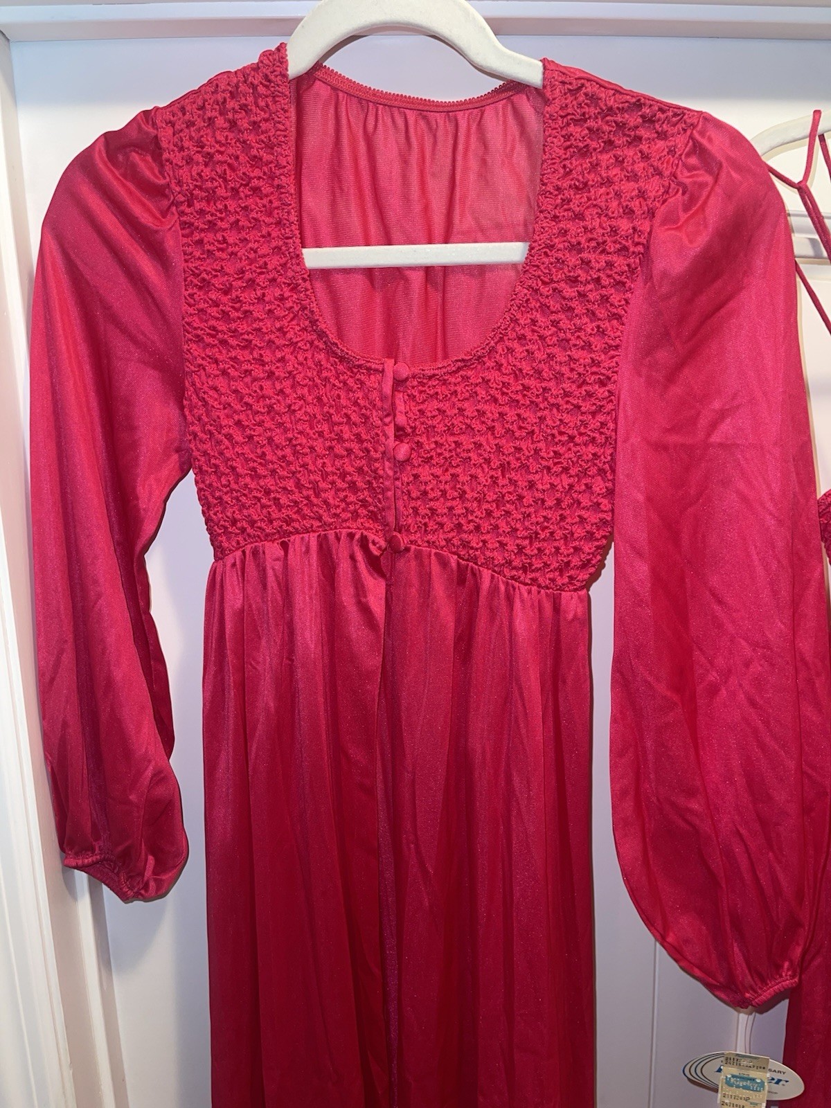 NWT VTG RARE Kayser NYLON SILKY SOFT NYLON Nightgown Robe Set Petite 60’s 70’s