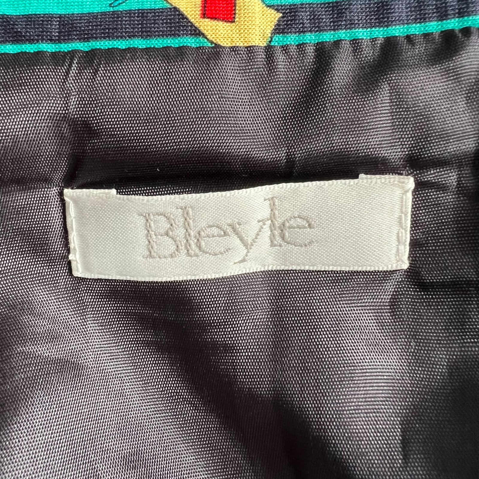 1980s BLEYLE Cotton Pleated High Waist Midi Skirt Preppy Summer Striped Aline 38
