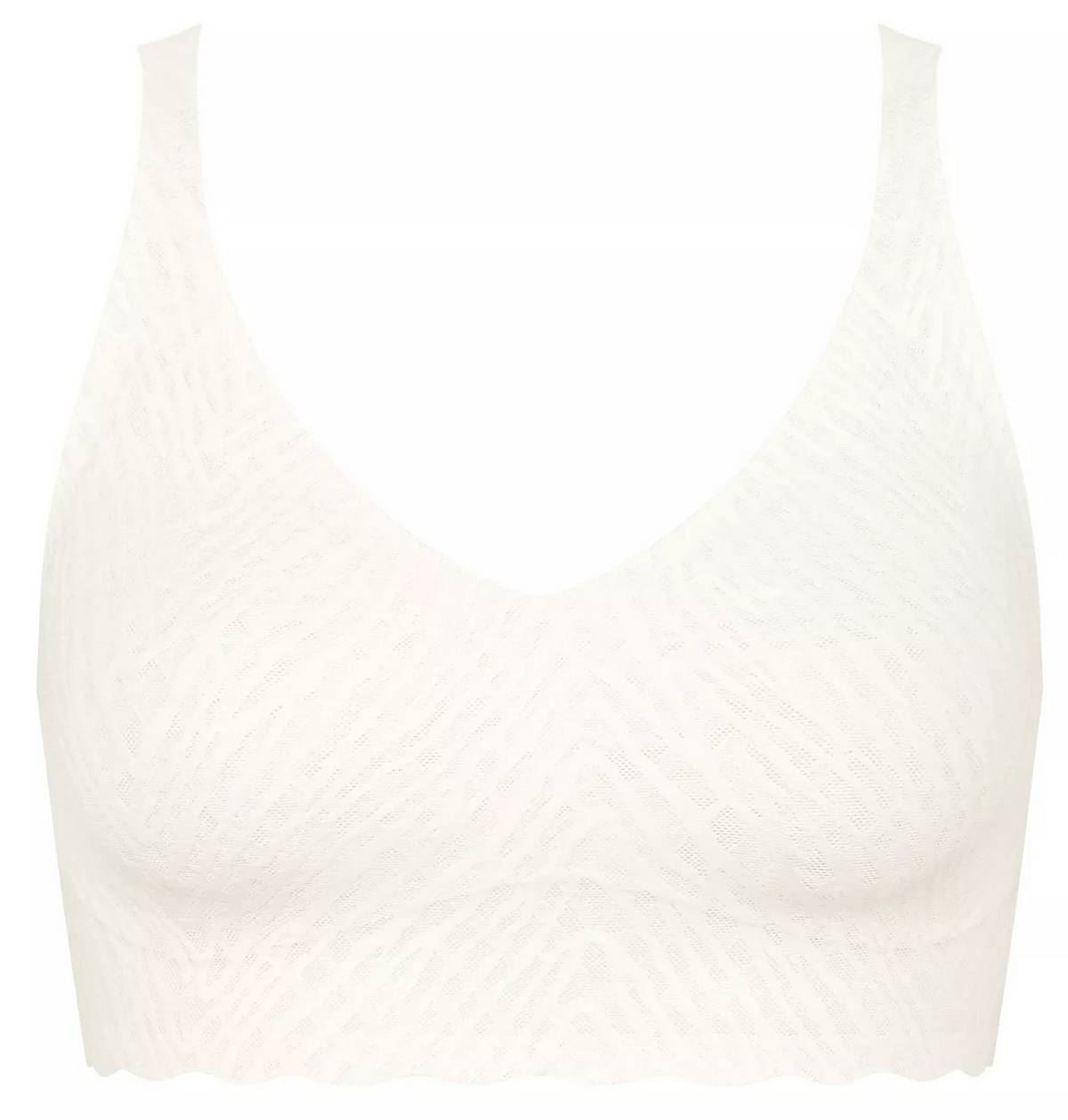 Sloggi Womens Zero Feel Bliss Bralette – Silk White