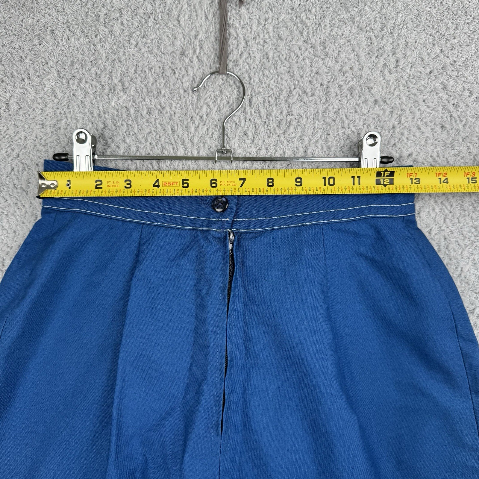 Vintage 60s Women’s Scooter Skort Shorts Blue Pockets Size 12