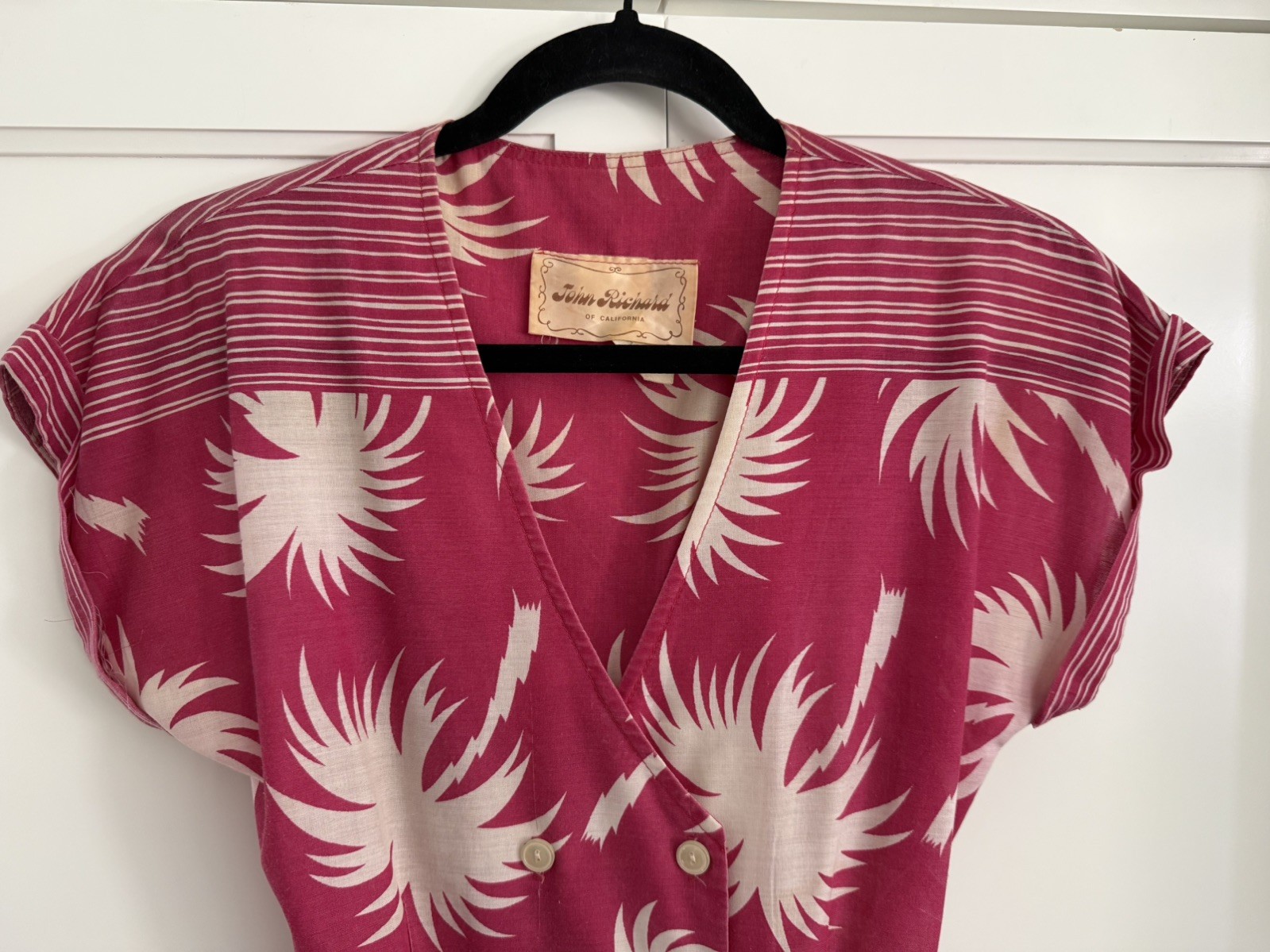 80’s Vintage John Richard of California Ready-To-Wear Coquette Dress Sz 7 Retro