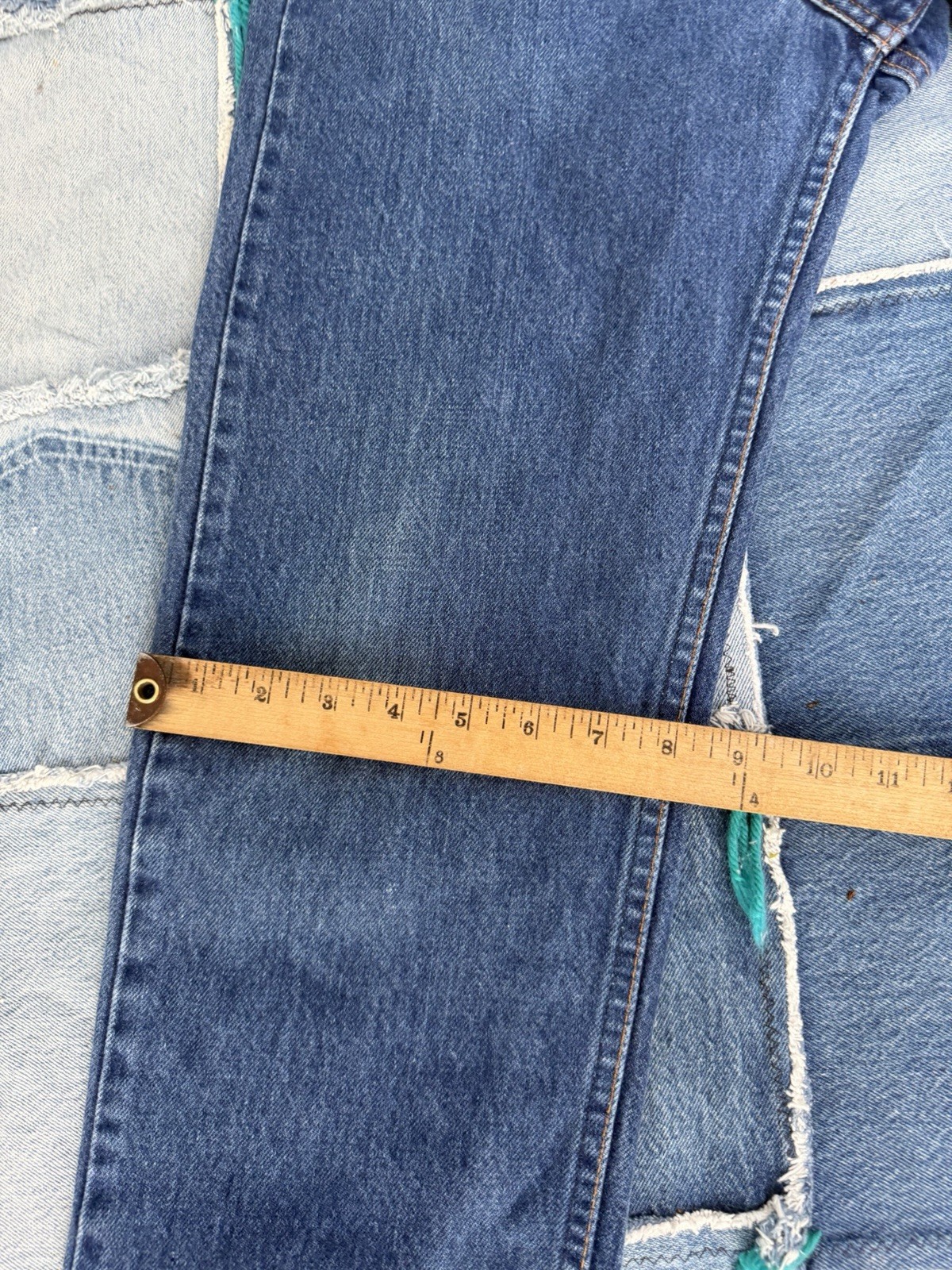 Vintage Levis 505 0217 Red Tab Jeans Denim Womens Straight 35×30 USA Made Fades
