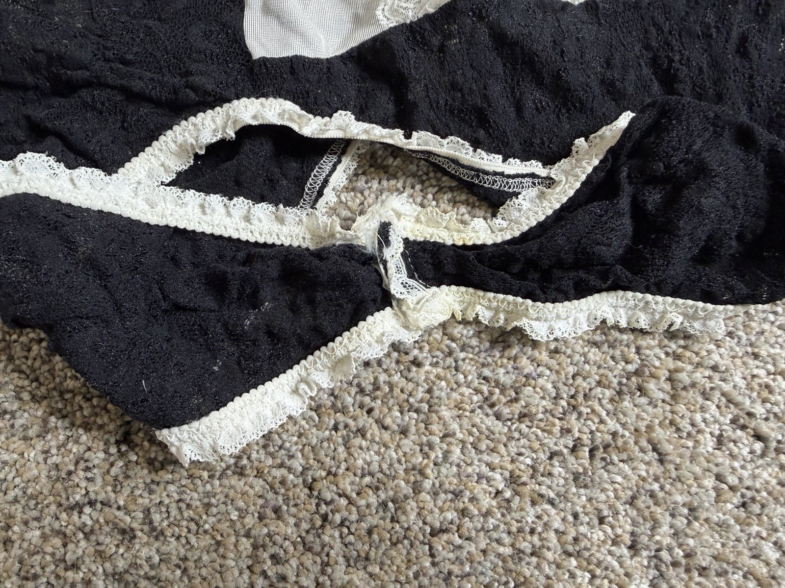 VTG Andrea Kristoff Escante Lace Teddy Ruffle Halter Cutout Tuxedo Sz Small