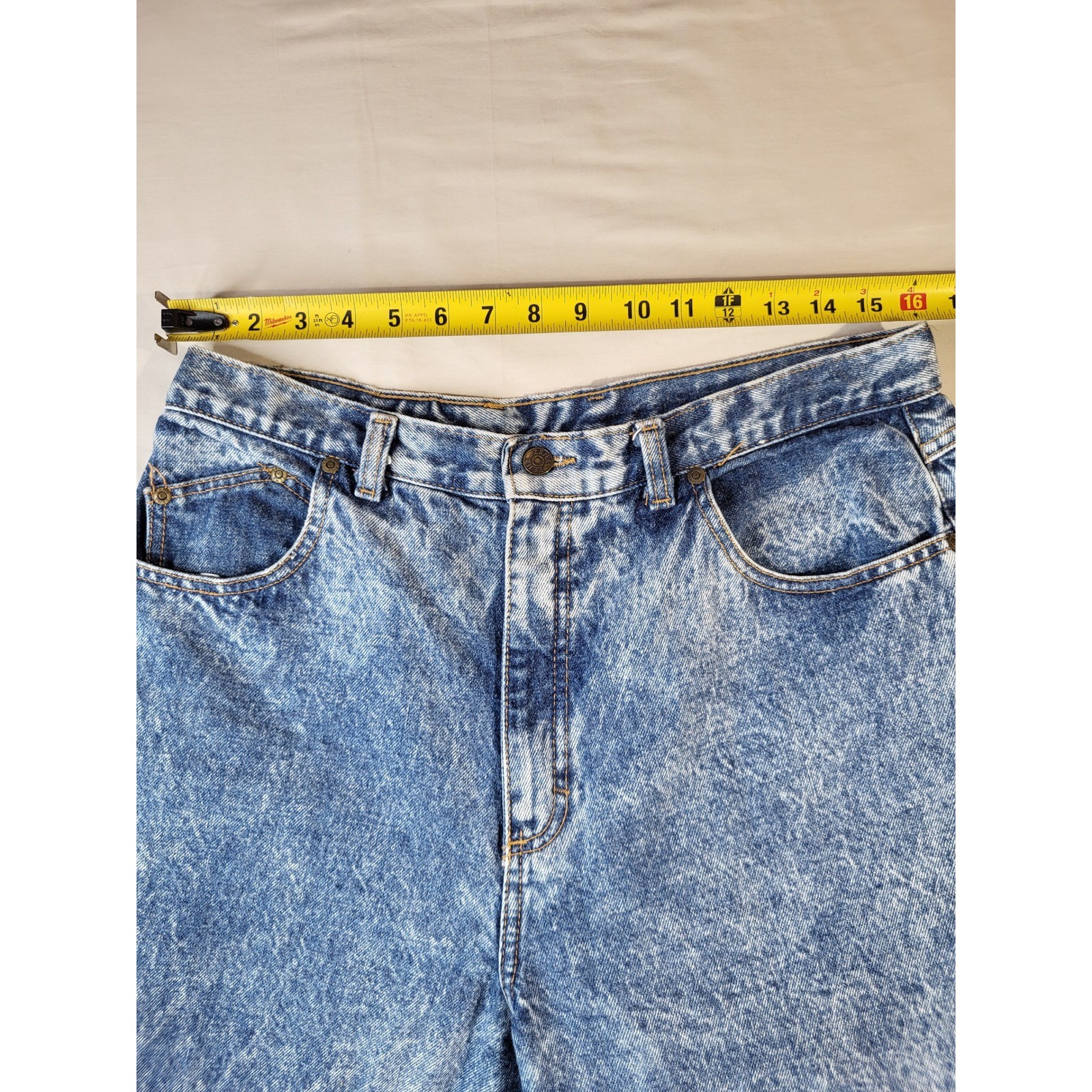 Zena Women Jeans Size 16 Blue High Waisted Vintage 1980’s Acid Wash