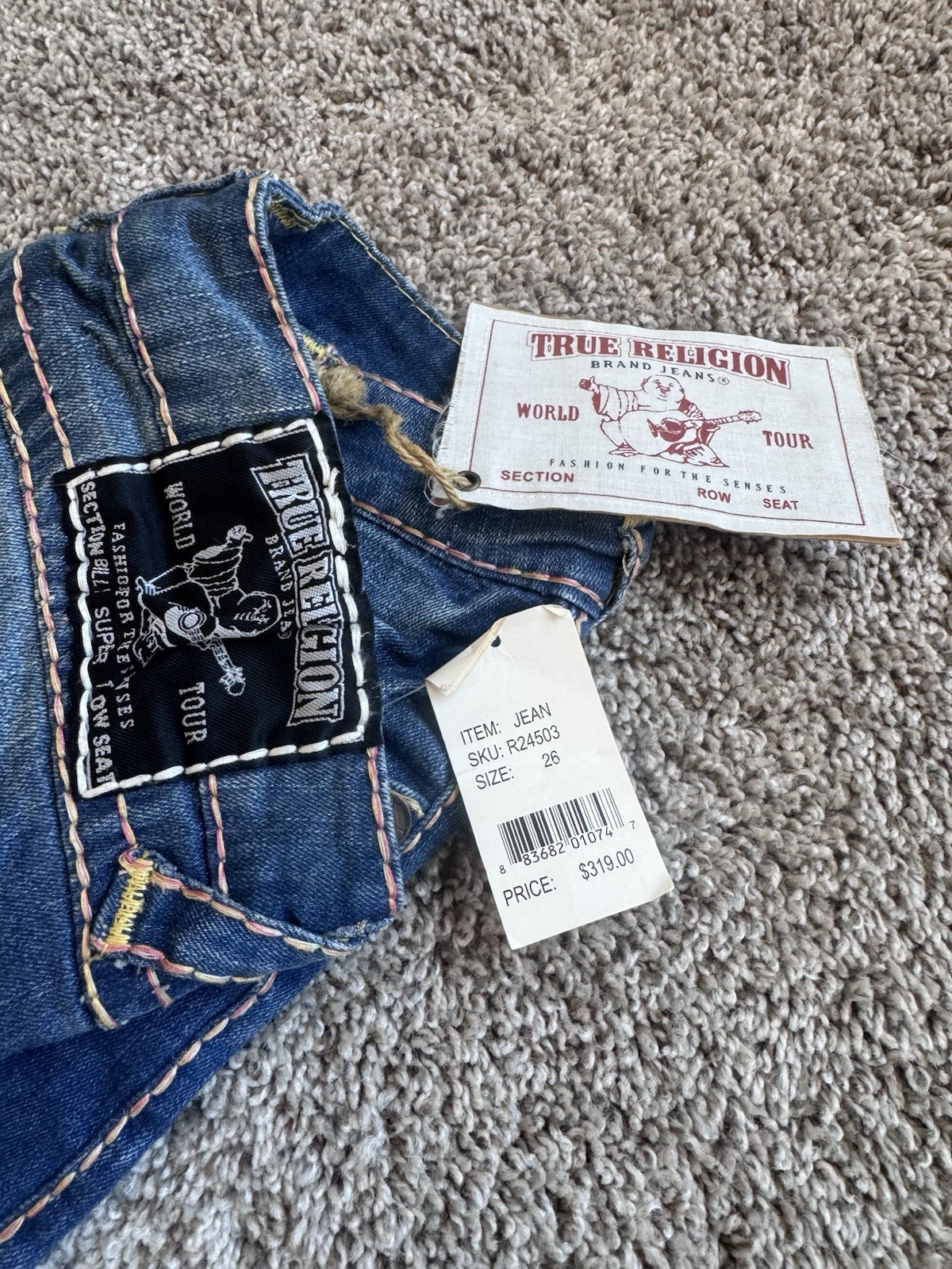 True Religion Billy Super T Bootcut Jeans NWT Made USA 29 Style 245030MBTE