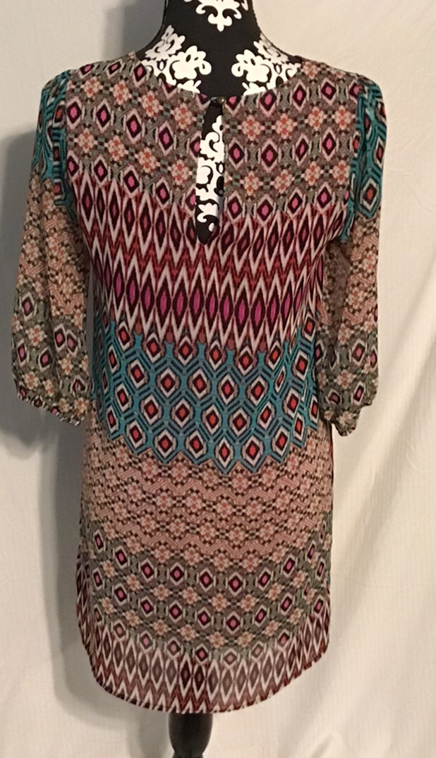 Vintage EVERLY MINI DRESS. Women’s Small. Made In USA. MCM Mod Go-go Dress