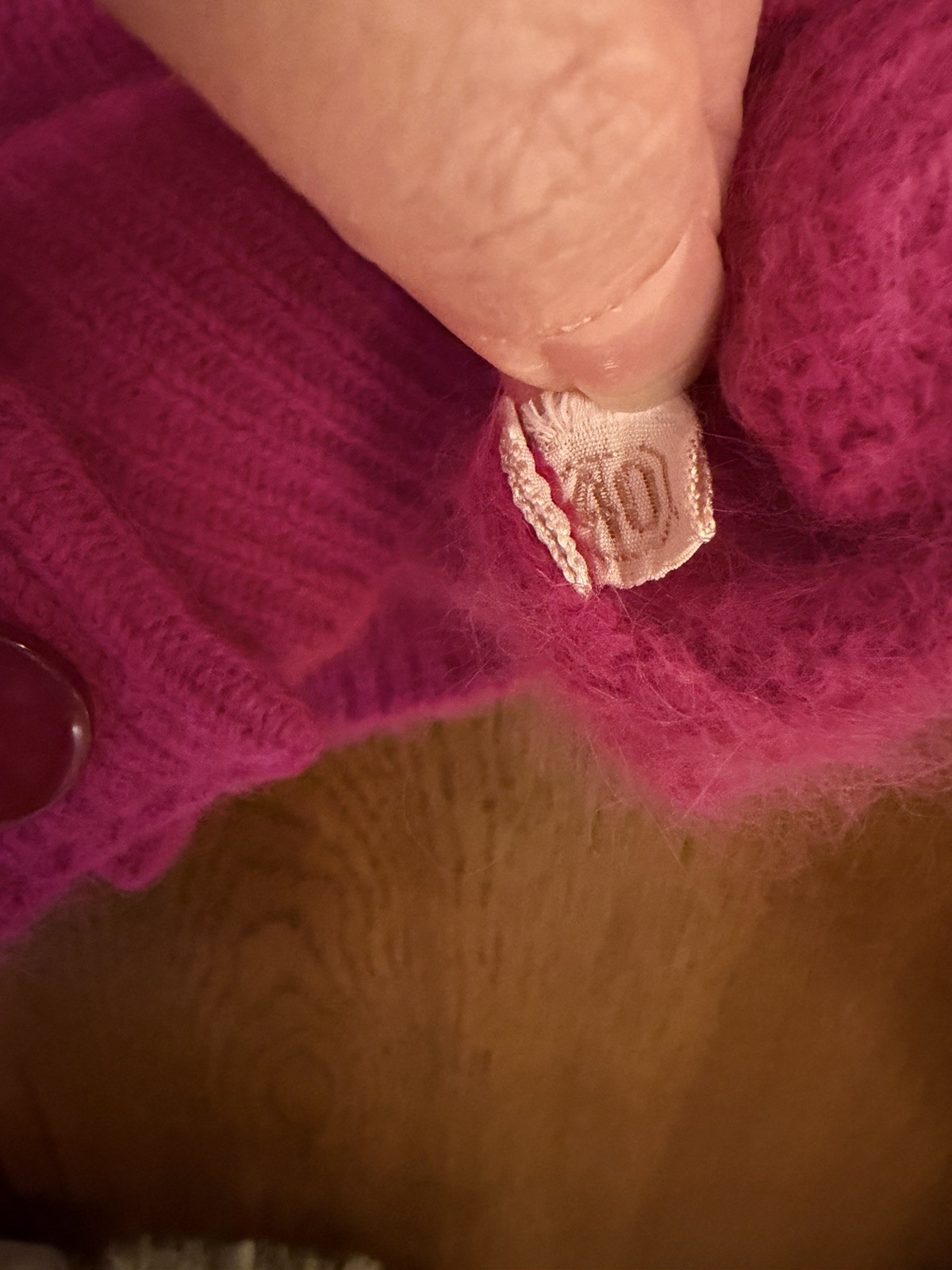 VTG Nardis of Dallas 1960’s Pink Cardigan Angora, wool and Nylon