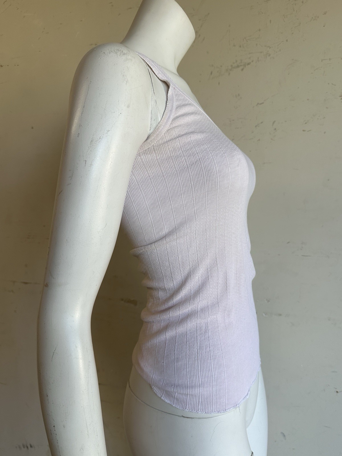 1950s Charmode Blank Ribbed Cotton Tank Top Undershirt 1950s 1960s
