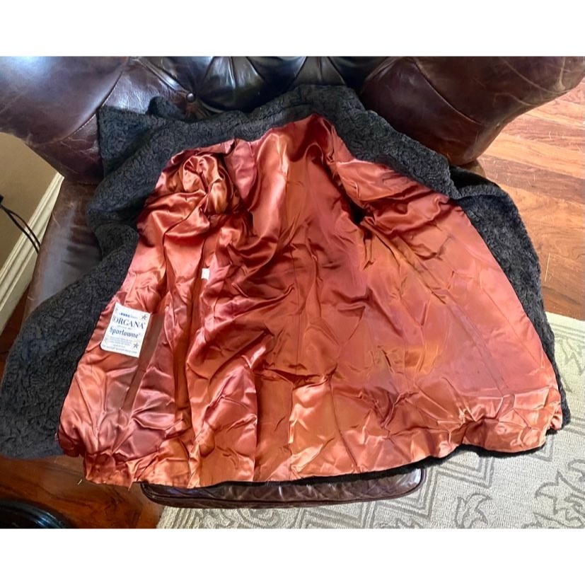 Vintage Borgana Styled By Sportowne Coat Jacket Union Made USA Brown Size 8 M