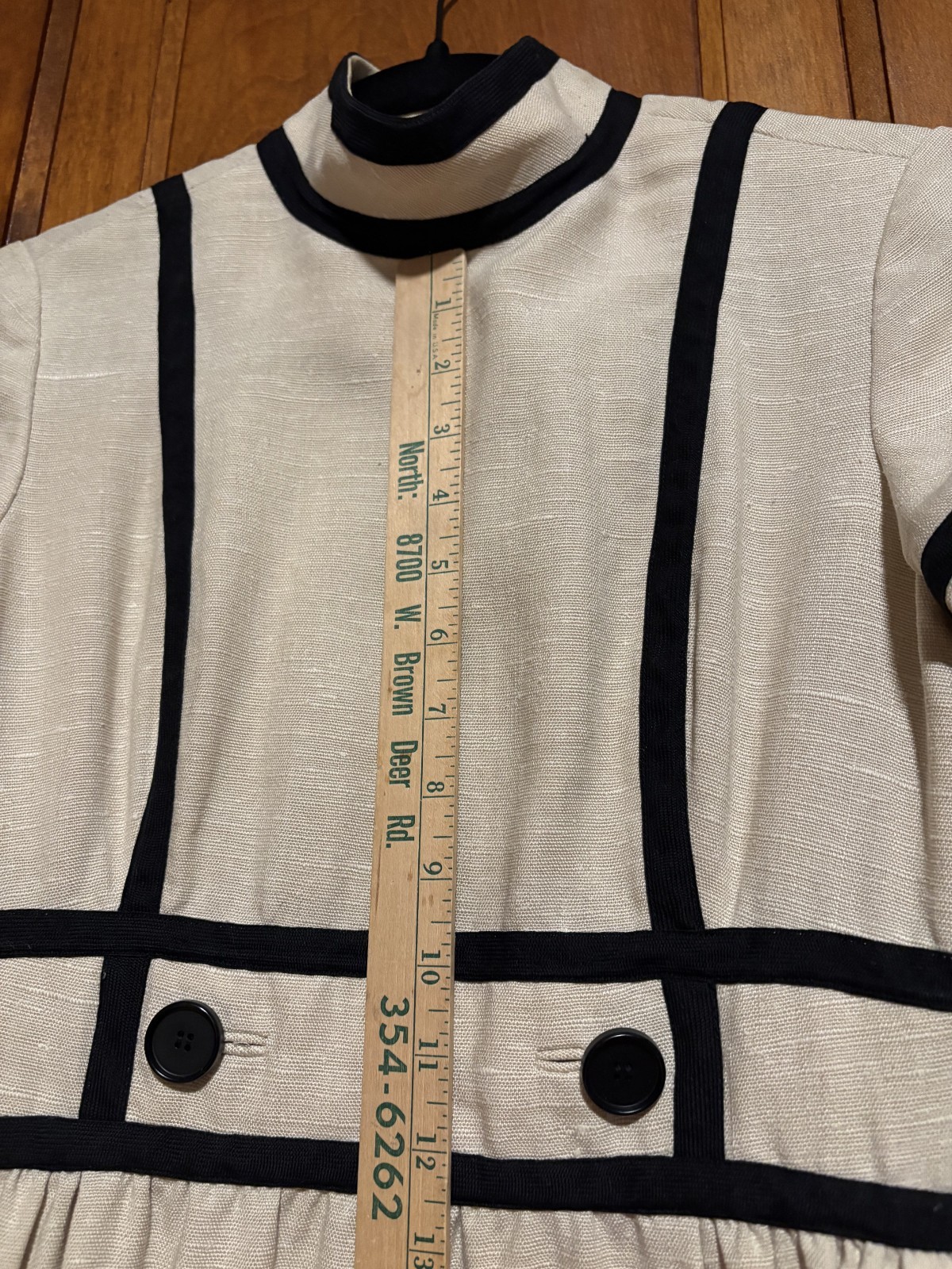 RARE Vintage 60s Geoffrey Beene Wool Mod Cocktail Dress Saks Fifth Ave