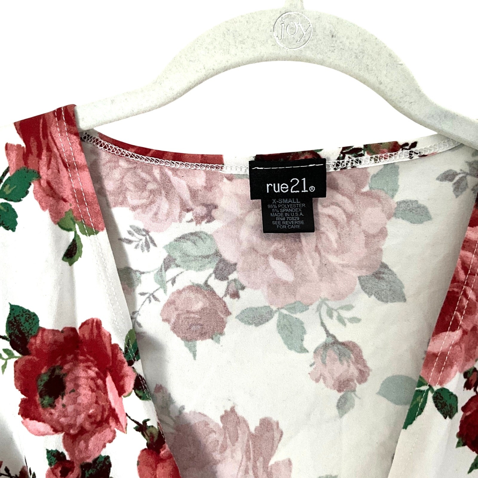 Rue21 Floral Wrap Crop Top: Y2K, 2000s