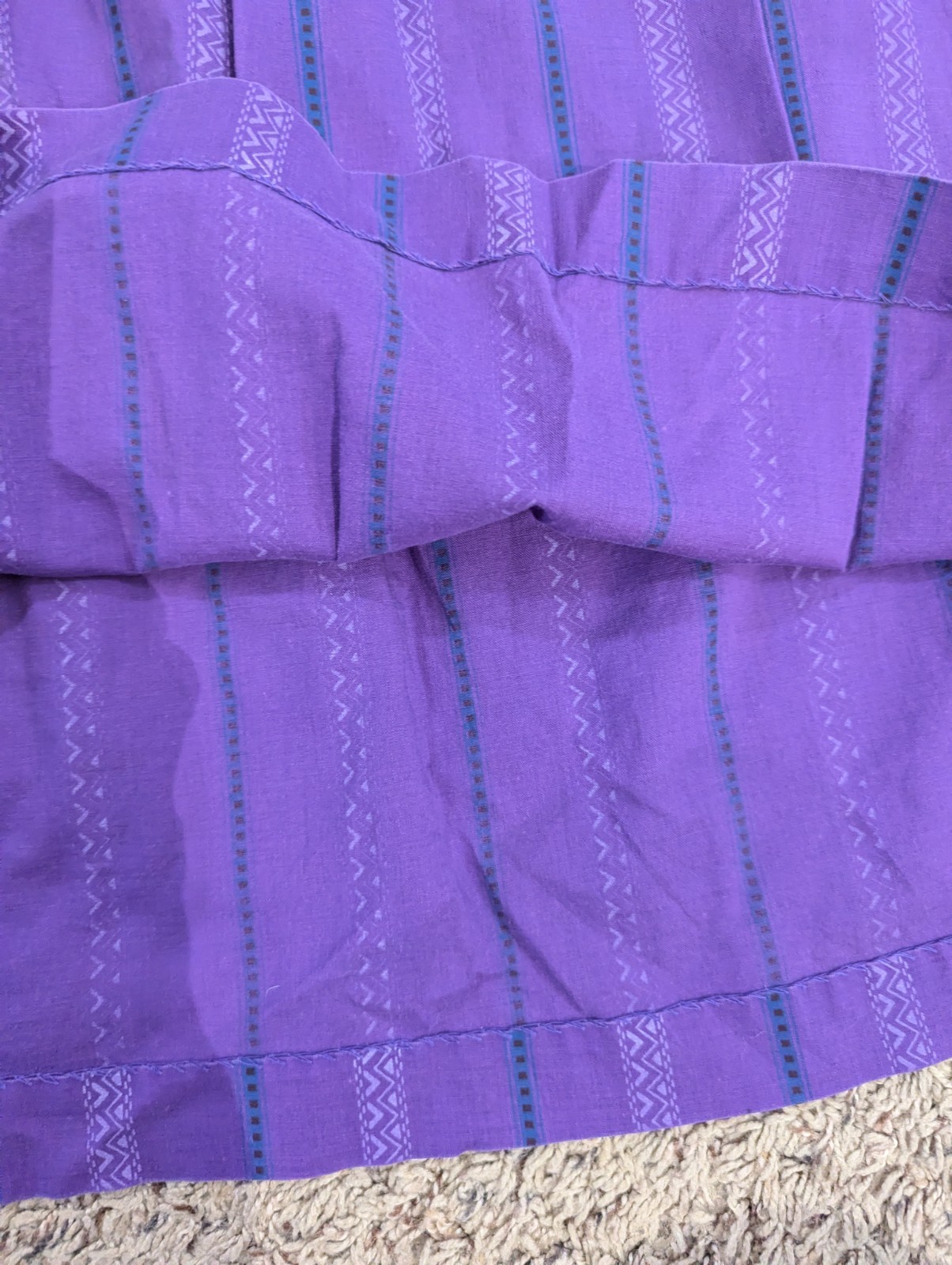 Vintage Aunt Abigail’s Attic Cottagecore Prairie Dress Nightgown Purple Size M