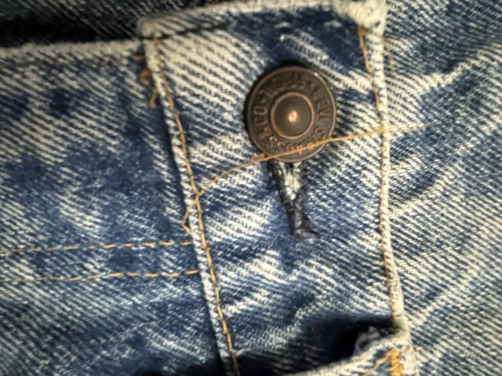 Vintage 70s Levi’s Orange Tab Bell Bottom Jeans Flared Denim W31 L30