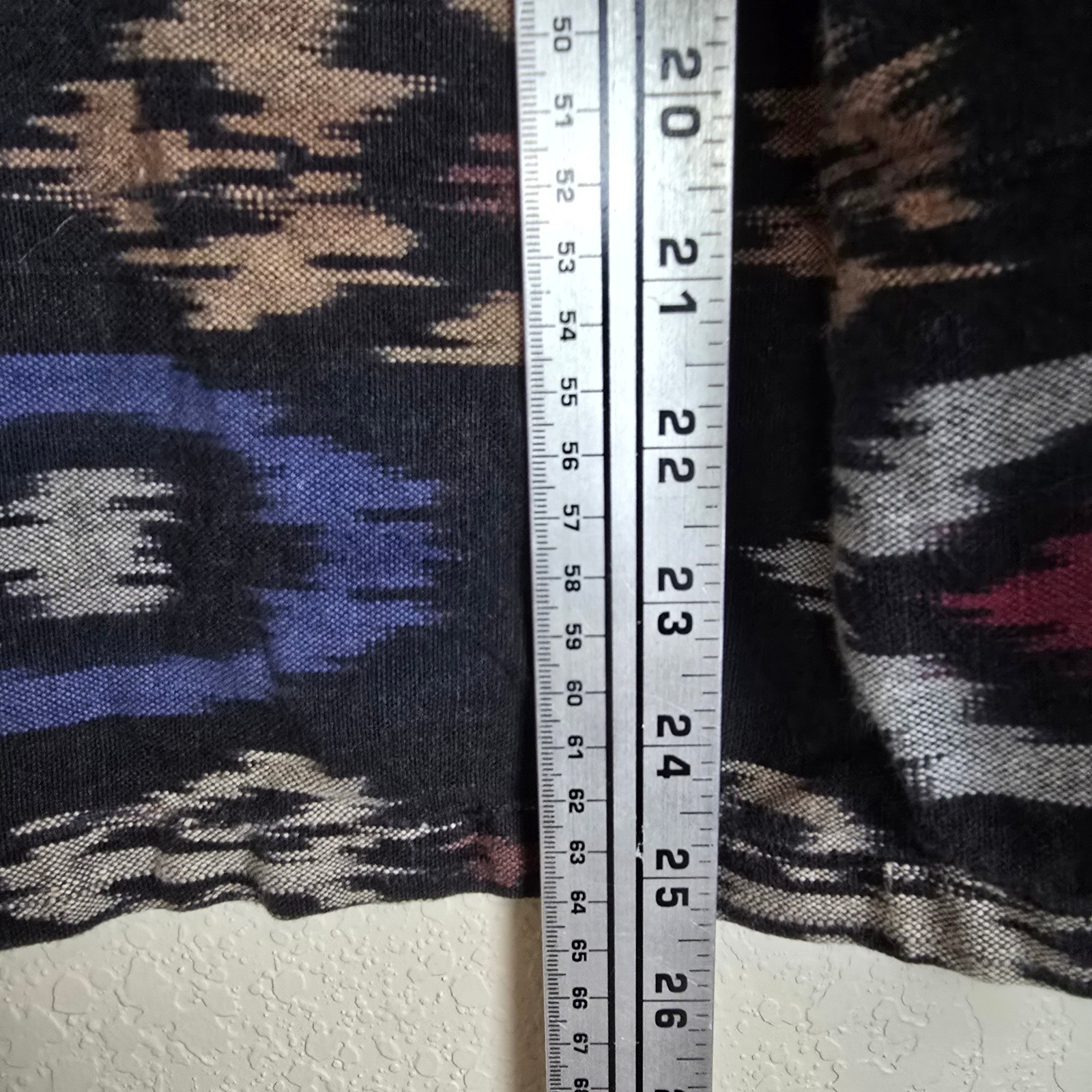 Vintage Chico’s Design Ikat Hooded Jacket Woven Tapestry Southwestern Size 1 M
