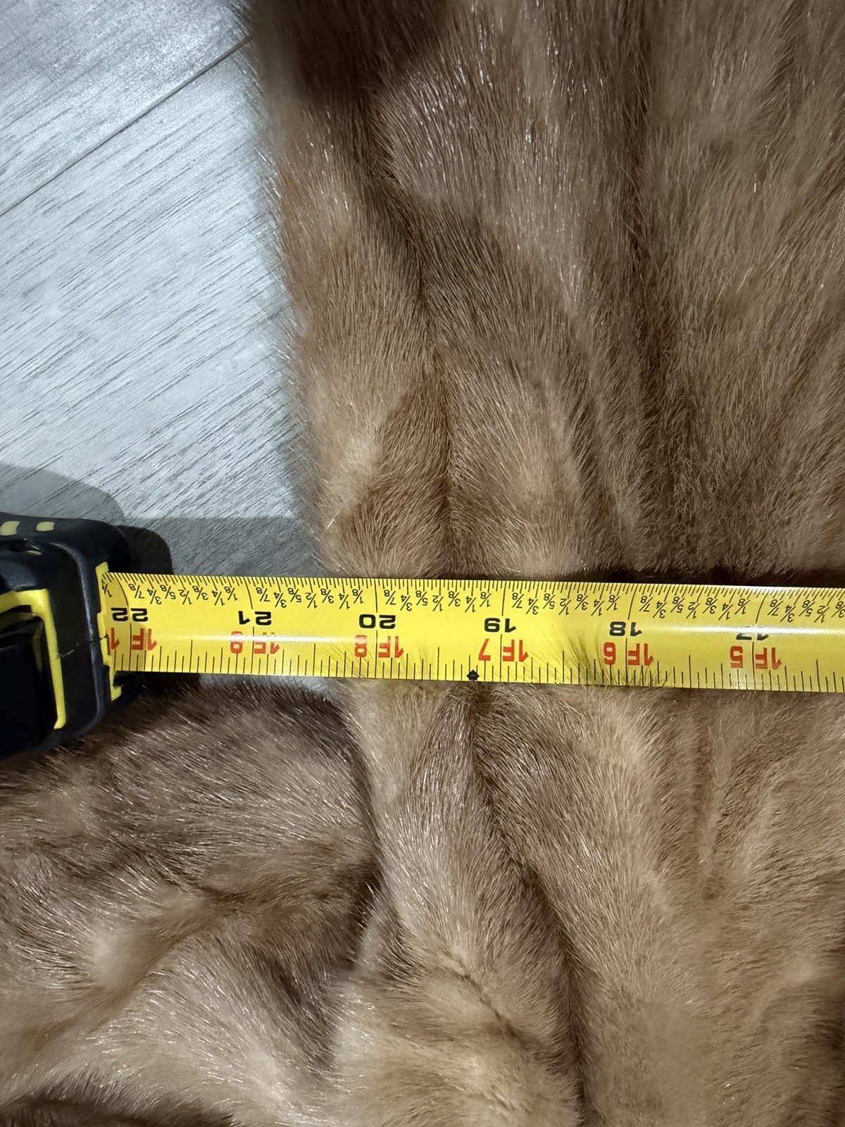 Vintage Flemington Furs Full Length Mink Fur Coat Honey Blonde Honey Amber