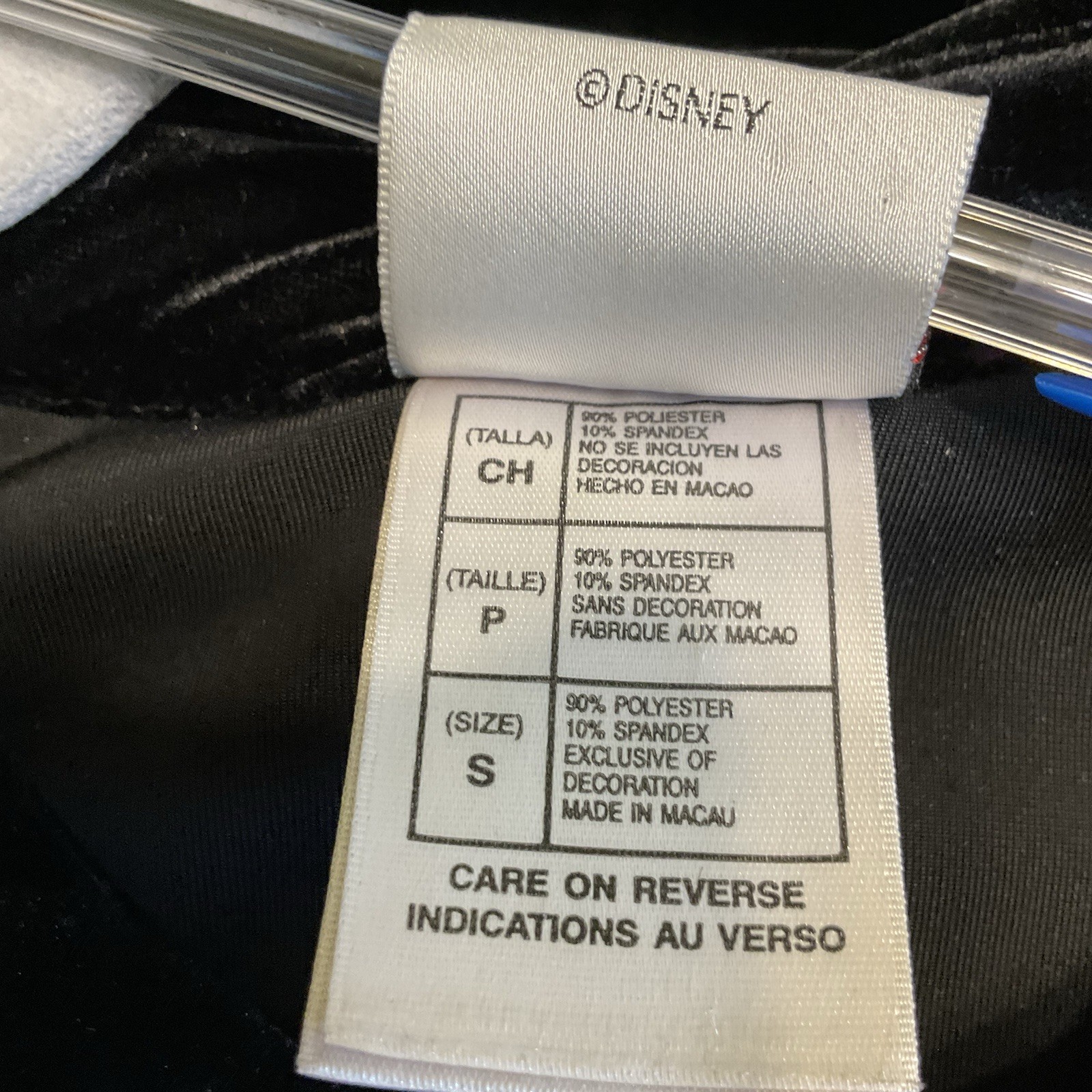 The Disney Store VTG Black Velour Button Down Mickey + Minnie Oversized Jacket S