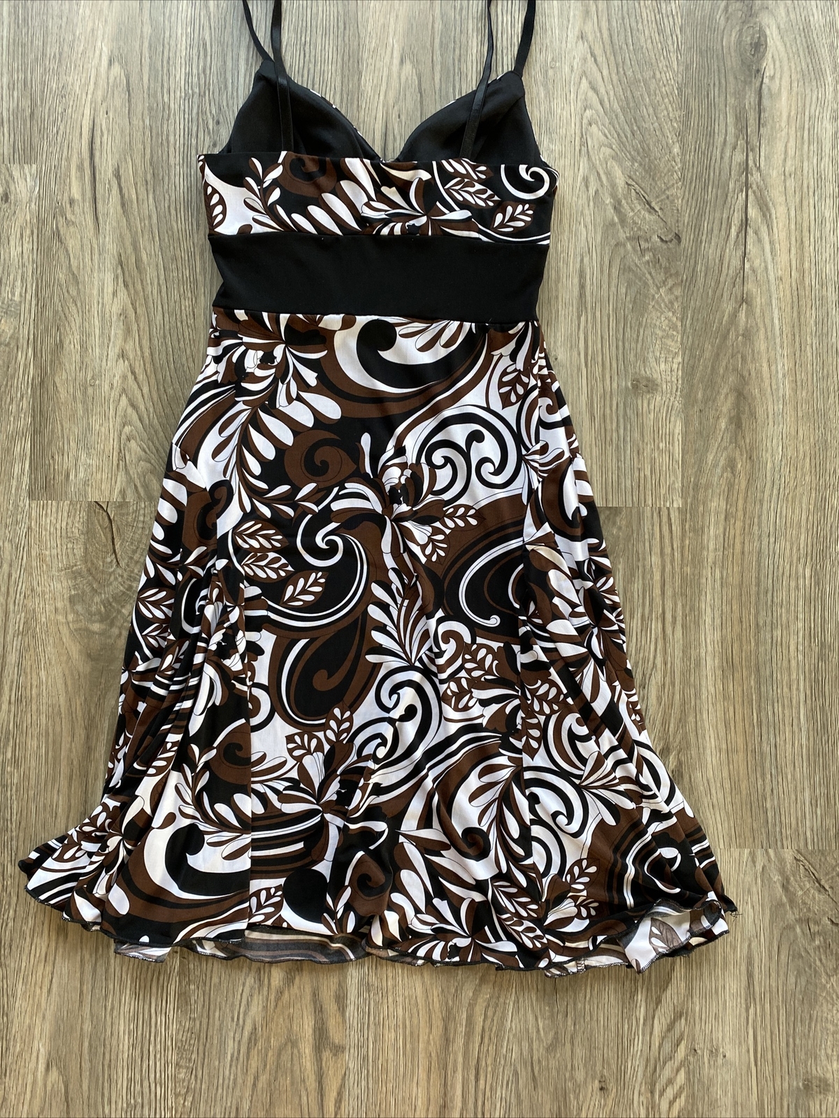vtg y2k paisley print strappy dress sz s ❤️