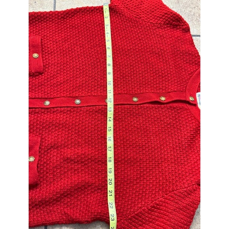 Vintage Ashley Hill Red Sweater Women’s Size Large,Cottage,Preppy,Regency