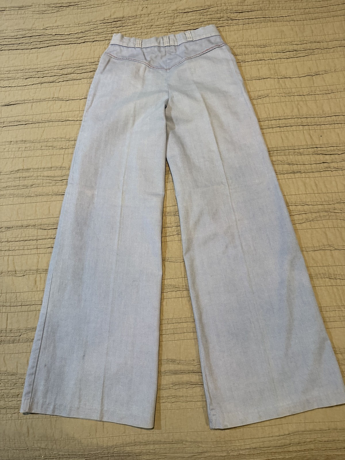 Women’s OOAK Vtg 70s TOMBOY OF CALIFORNIA Denim Jacket Flare Jeans Size S/M