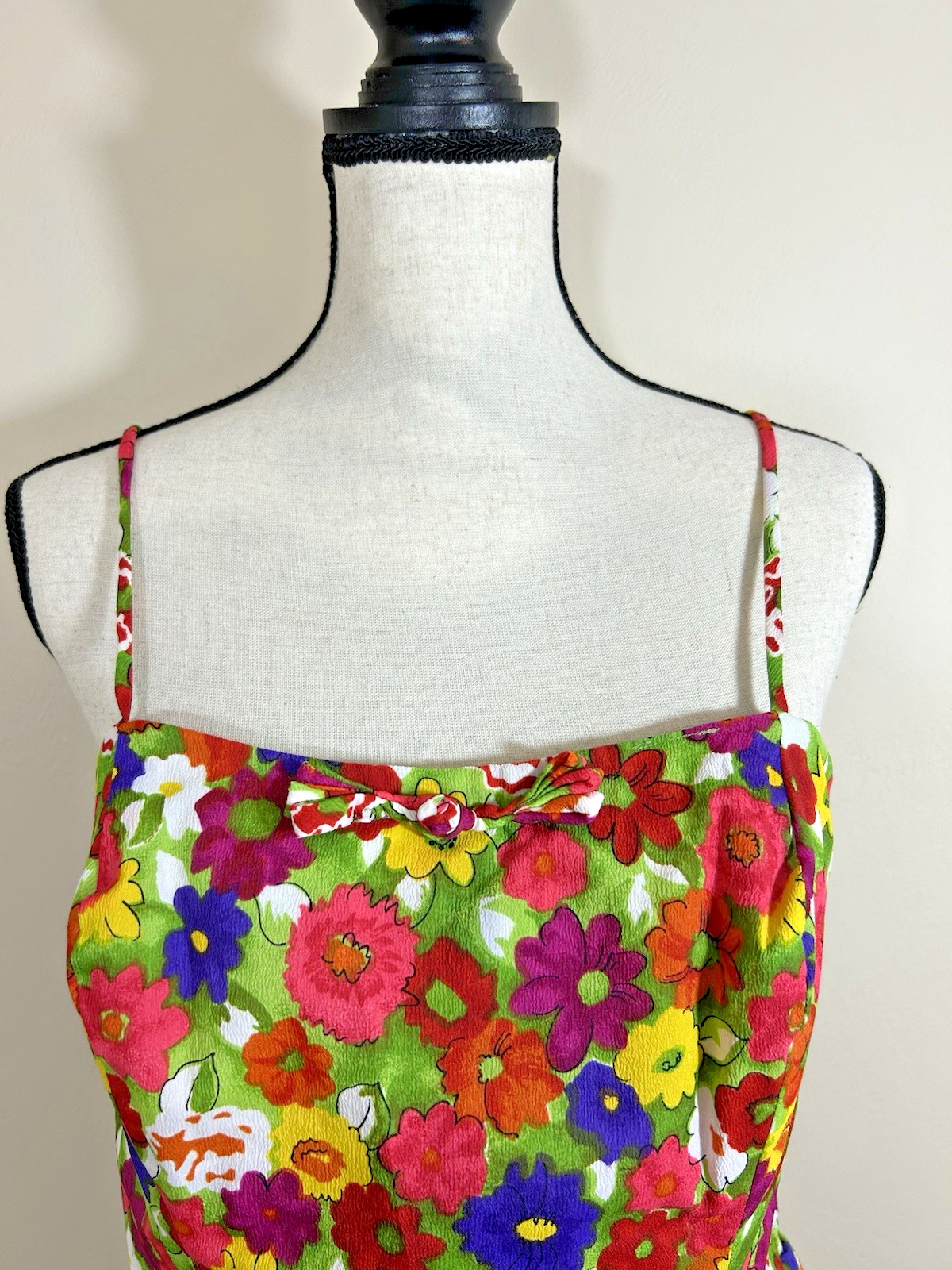 Vtg 50s 60s Kahala Romper Playsuit Swimsuit Floral Pin Up Bombshell One Piece