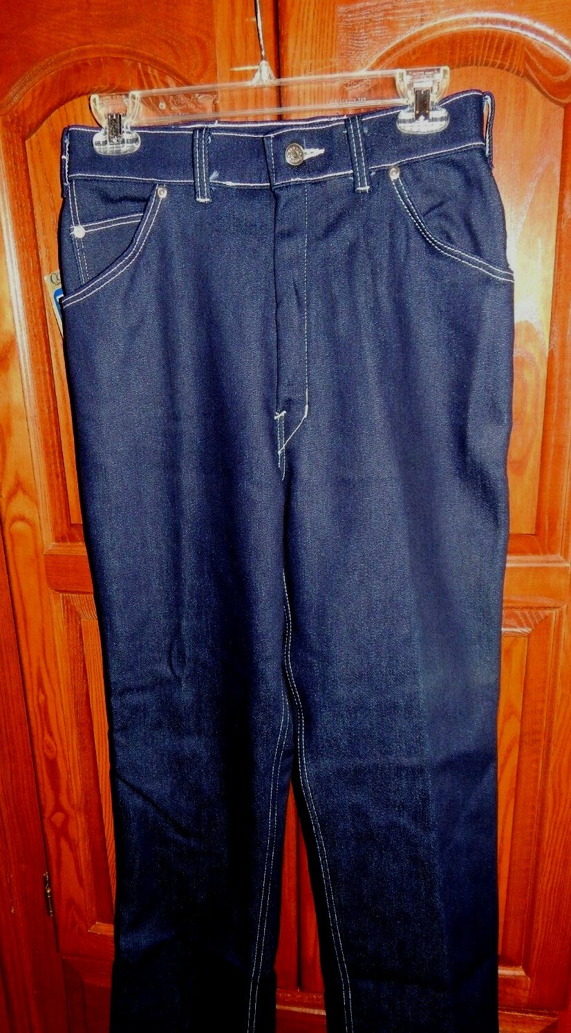 VTG Women’s Tour De France Dark Denim Jeans Deadstock With Tags S/M Hipster Mod