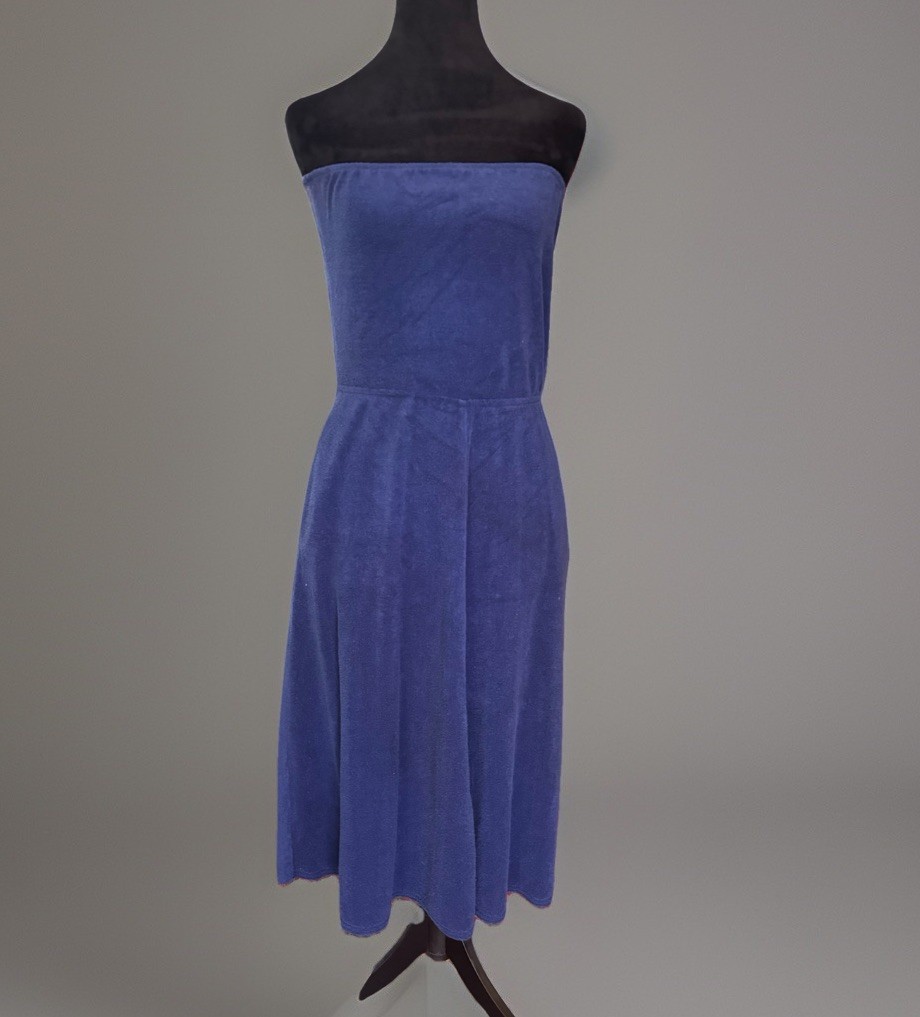 VTG 70s Catalina CALIFORNIA Terry Cloth LOUNGE Dress.S/M