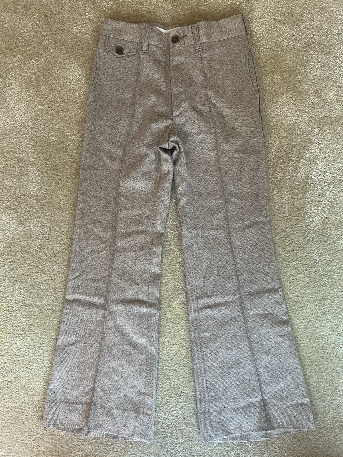 Womens 70’s? Wrangler Pants 26″ waist, 27” Inseam Brown Pants Flare