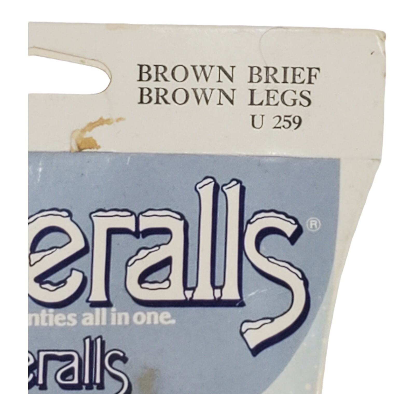 New Vintage 1983 Hanes Winteralls Underalls Pantyhose Brown Size C-D Style 380