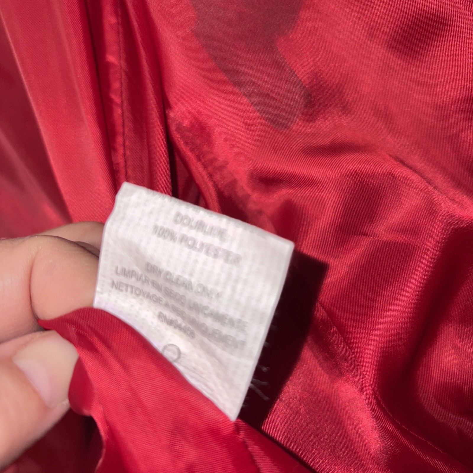 Braefair Women’s Red Wool Blend Long Swing Coat Pockets Lined Nwot Size 16