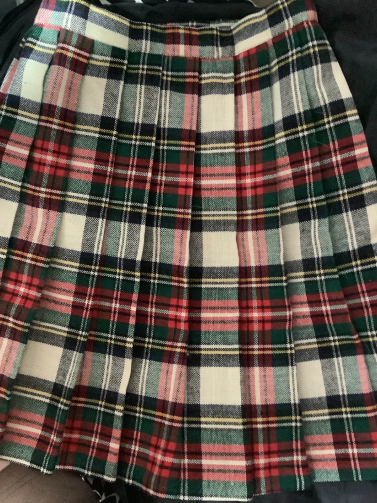 JOHN WANAMAKER VINTAGE TARTAN PLAID WRAP AROUND SKIRT SIZE 8 EXCELLENT CONDITION