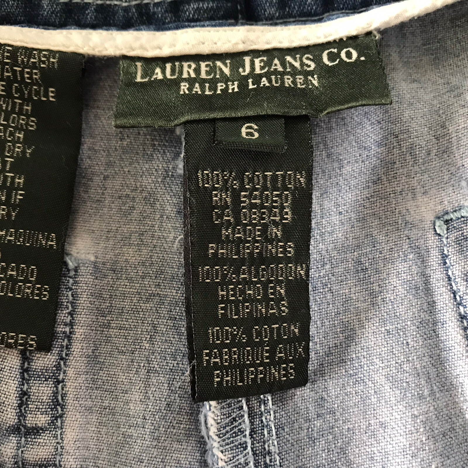 Lauren Jeans Co Womens Sz 6 Vintage 90’s Mom Denim Shorts High Waist Drawstring