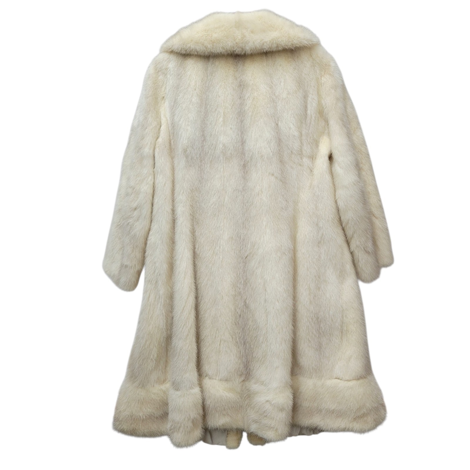 Vintage Szor Label Authority #L118300 Saga Mink Selection Cream Rabbit Fur Coat