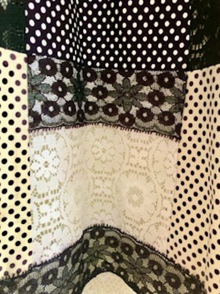 Rare Vintage Lace Quilted Skirt. Circa 1950’s