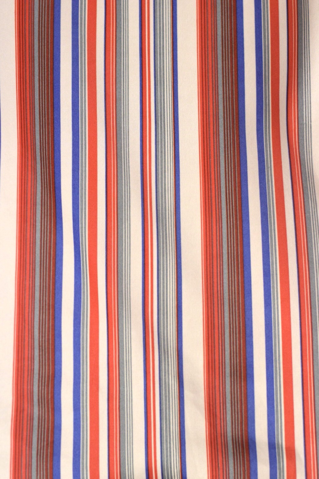 Vintage Rhoda Lee Short Sleeve Multi Color Stripe Shirt Size 12
